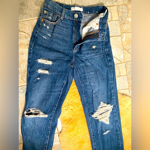 Garage Vintage Straight Ripped Jeans 0 - Picture 5 of 6